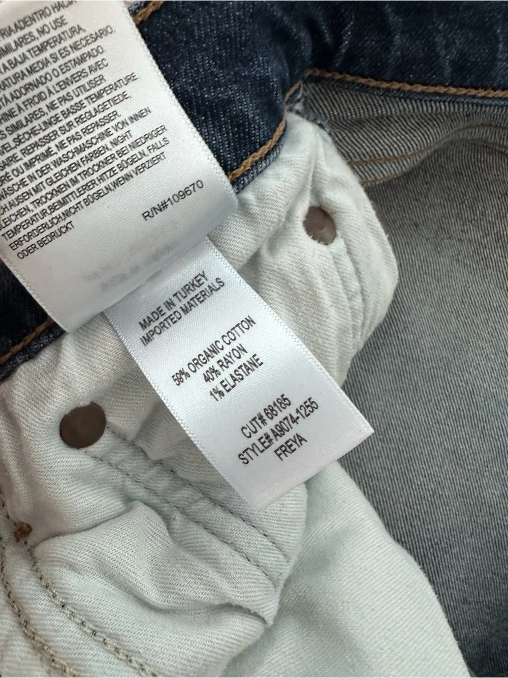 Agolde Freya Jeans | Dark Wash | Size 32 - Picture 3 of 5